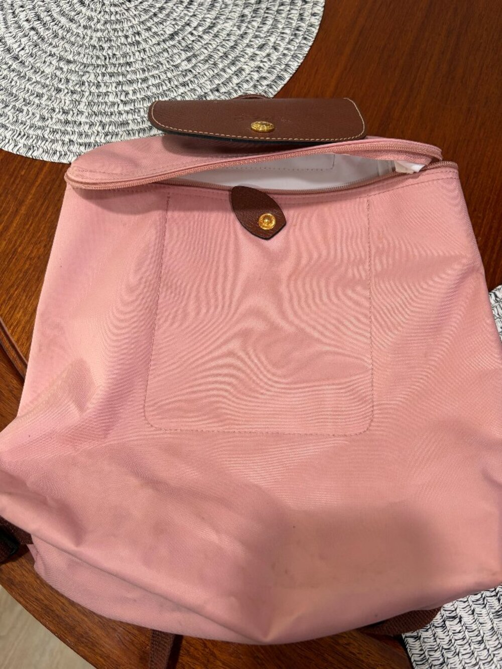 Longchamp Le Pliage Small Mini Backpack A26 Peach Pink Nylon